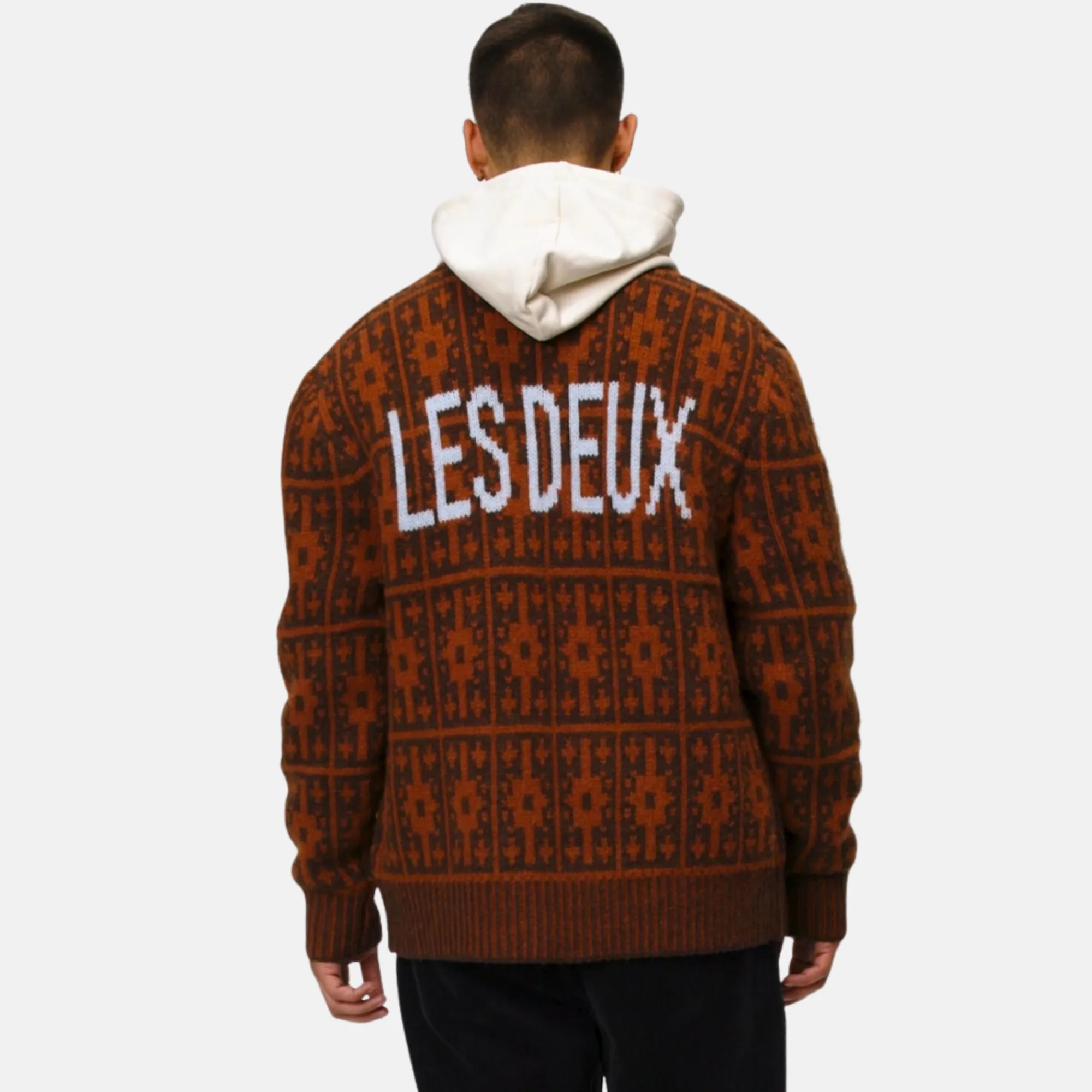 Les Deux Ezra Heavy Jacquard Cardigan