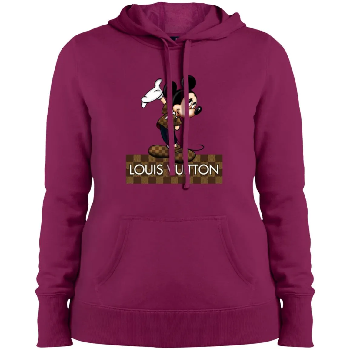 Louis Vuitton Mickey T-shirt Women Hooded Sweatshirt