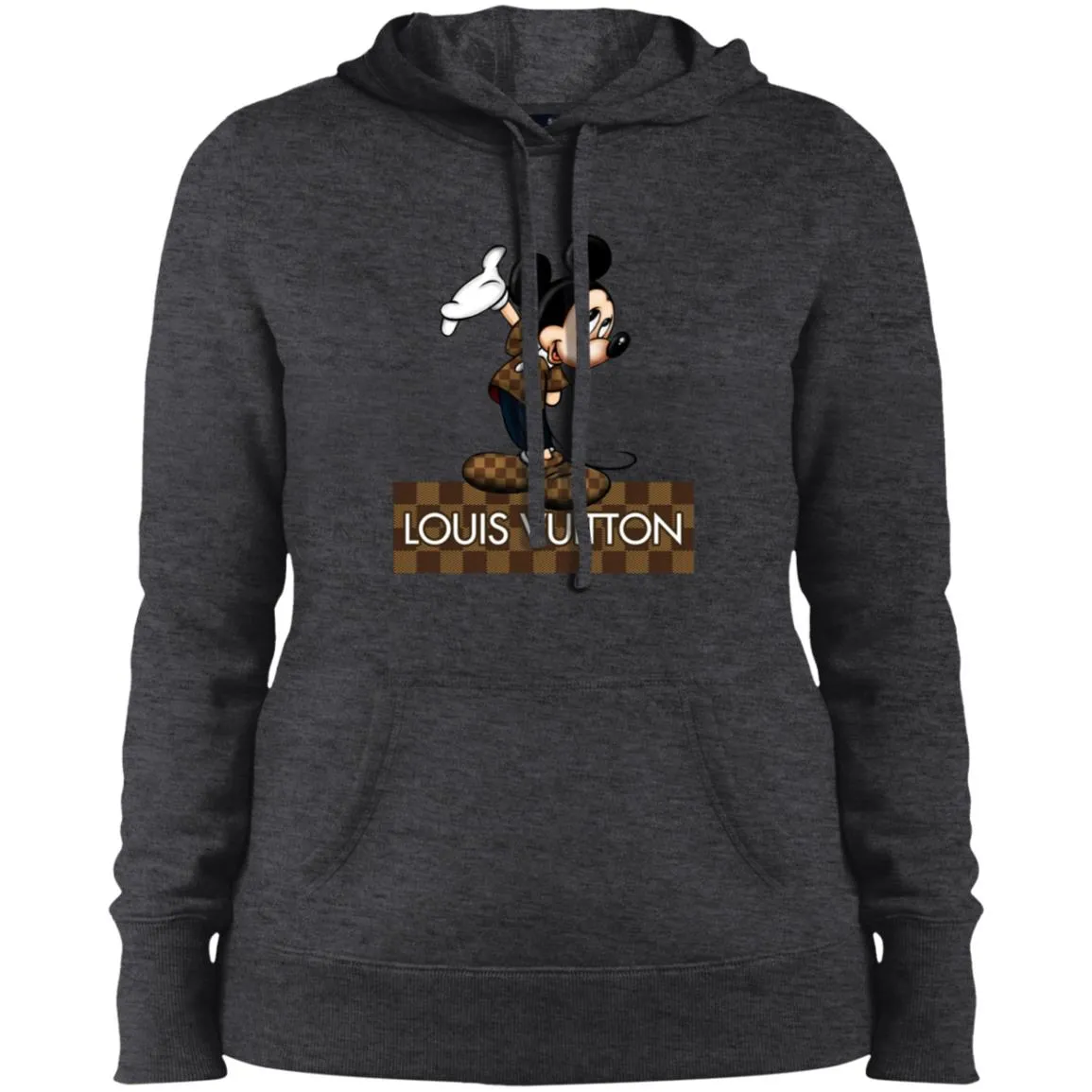 Louis Vuitton Mickey T-shirt Women Hooded Sweatshirt