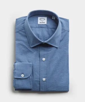 Made in the USA Hamilton   Todd Snyder Blue Puckered Shirt