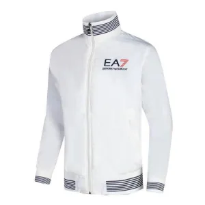 Men's Long Sleeve Track Jacket- White