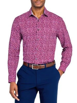 Multi Floral Performance Dress Shirt