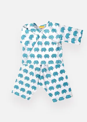 Newborn Baby Kimono - Haathi March