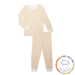 orange skinny stripe CloudStretch? magnetic kids pajama set