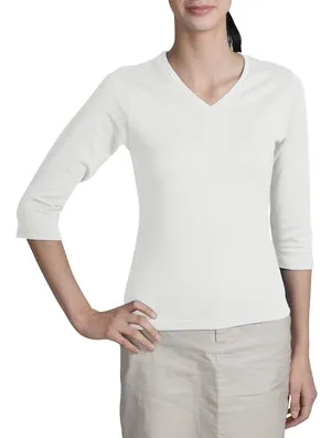 Port Authority - Ladies 3/4 Sleeve V-Neck T-Shirt.  L341V