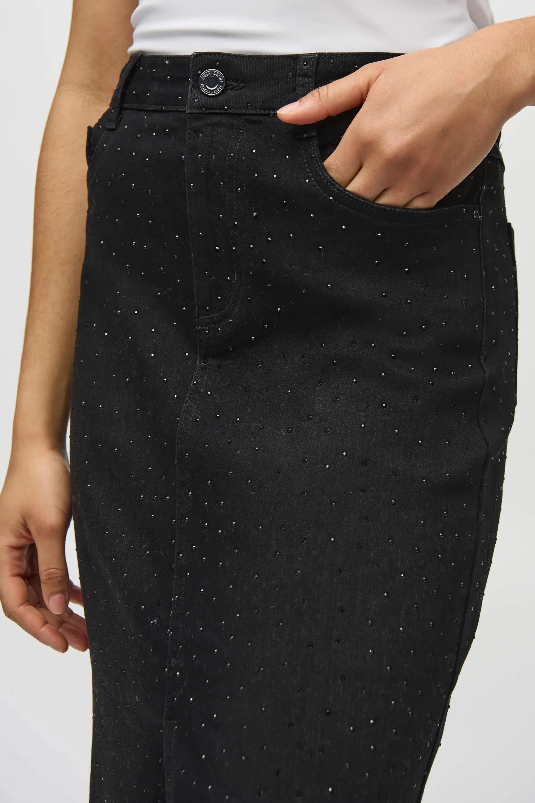 RHINESTONE STUDDED SKIRT