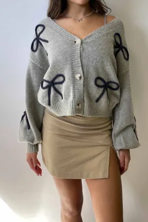 Ribbon Embroidered Cardigan