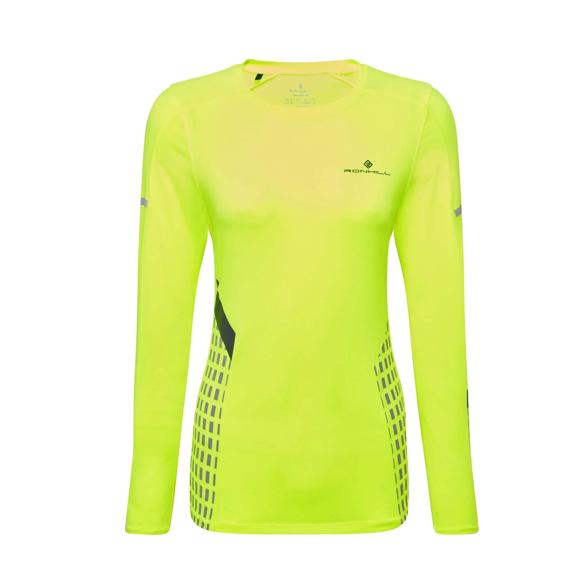 Ronhill | Women's Tech Afterhours L/S Tee - Fluo Yellow