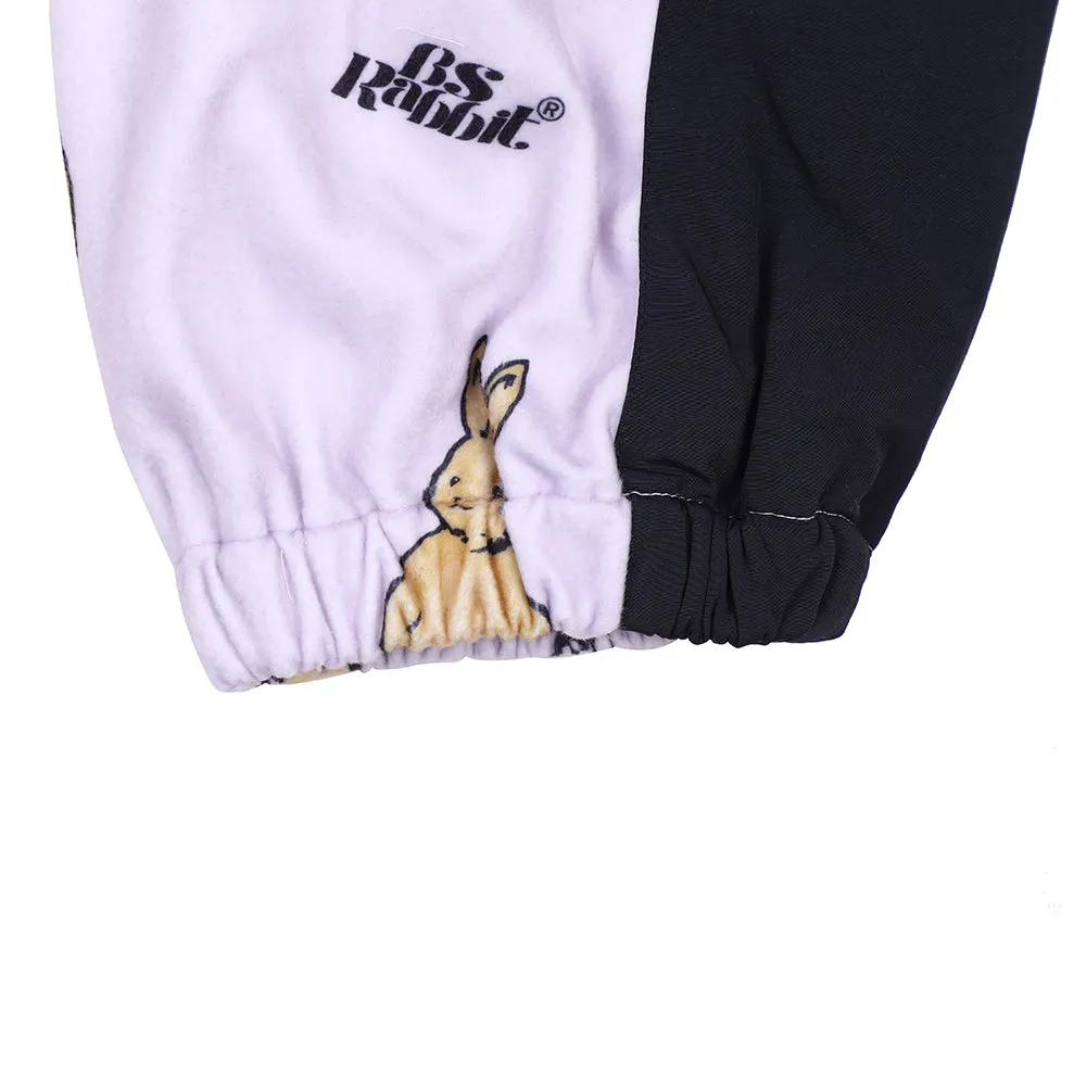 ROYAL FLEECE JOGGER PANTS BIG BEAR RABBIT PURPLE