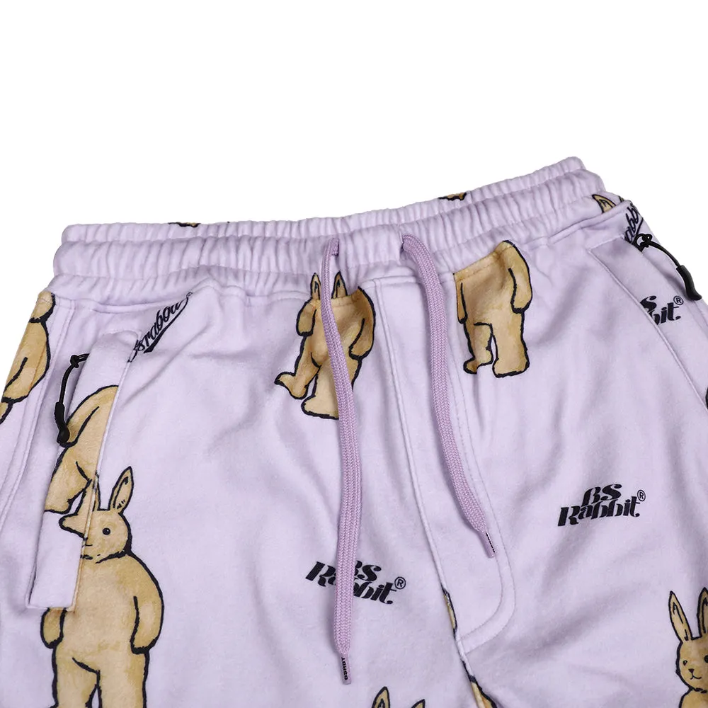 ROYAL FLEECE JOGGER PANTS BIG BEAR RABBIT PURPLE