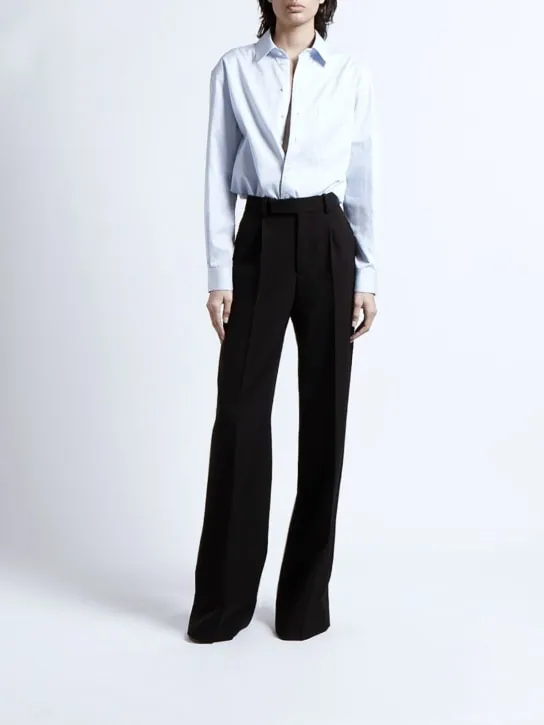 Saint Laurent   Wool grain de poudre pants 