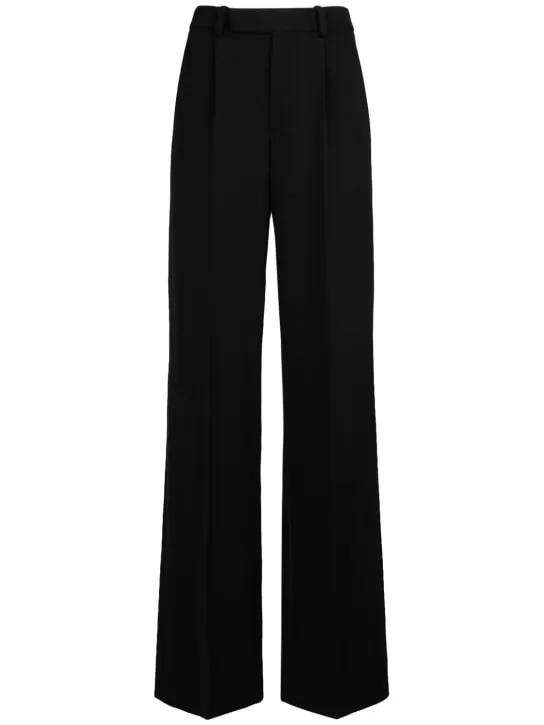 Saint Laurent   Wool grain de poudre pants 