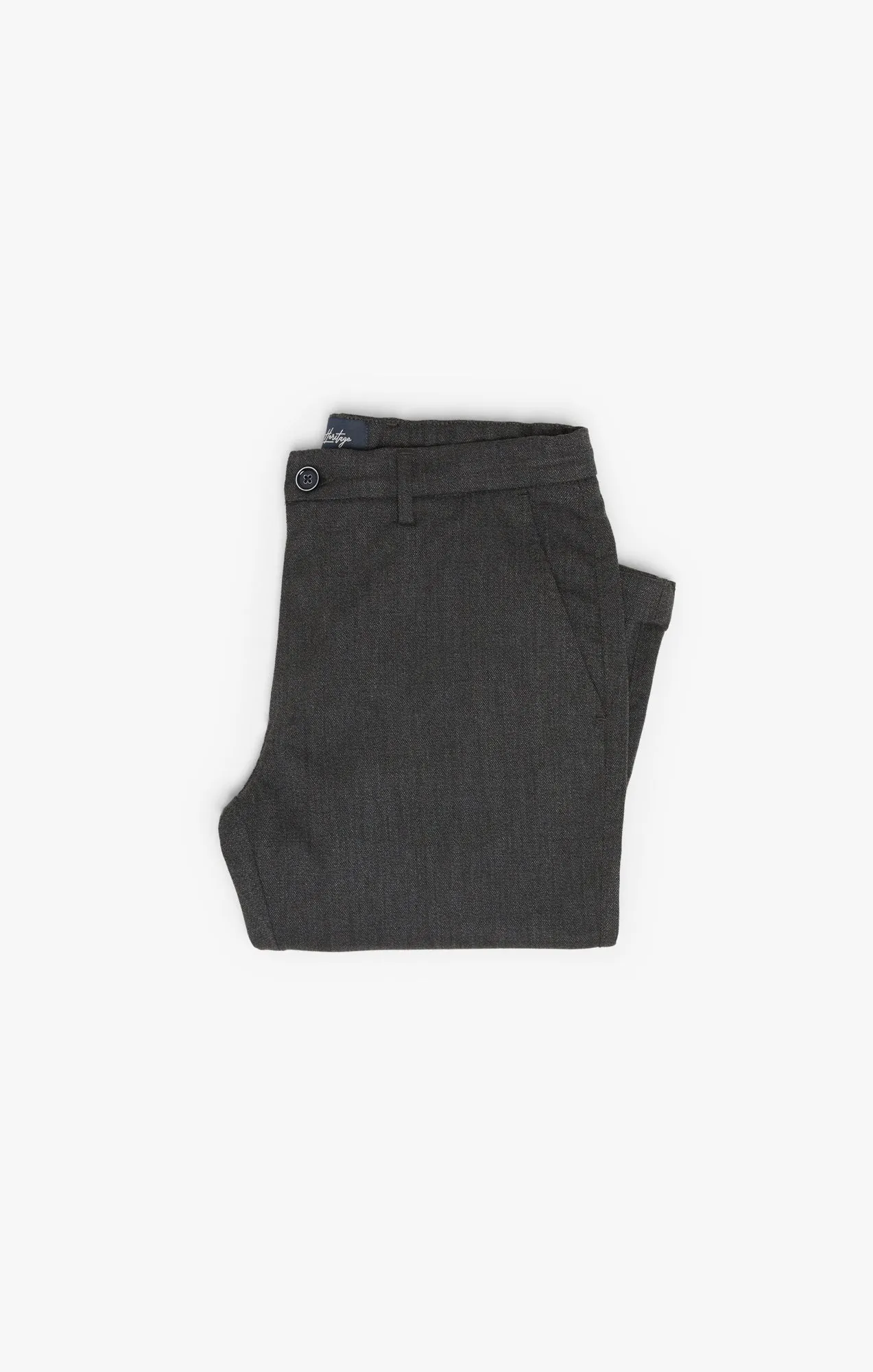 Seville Elastic Waist Pants In Smoke Smart Fancy