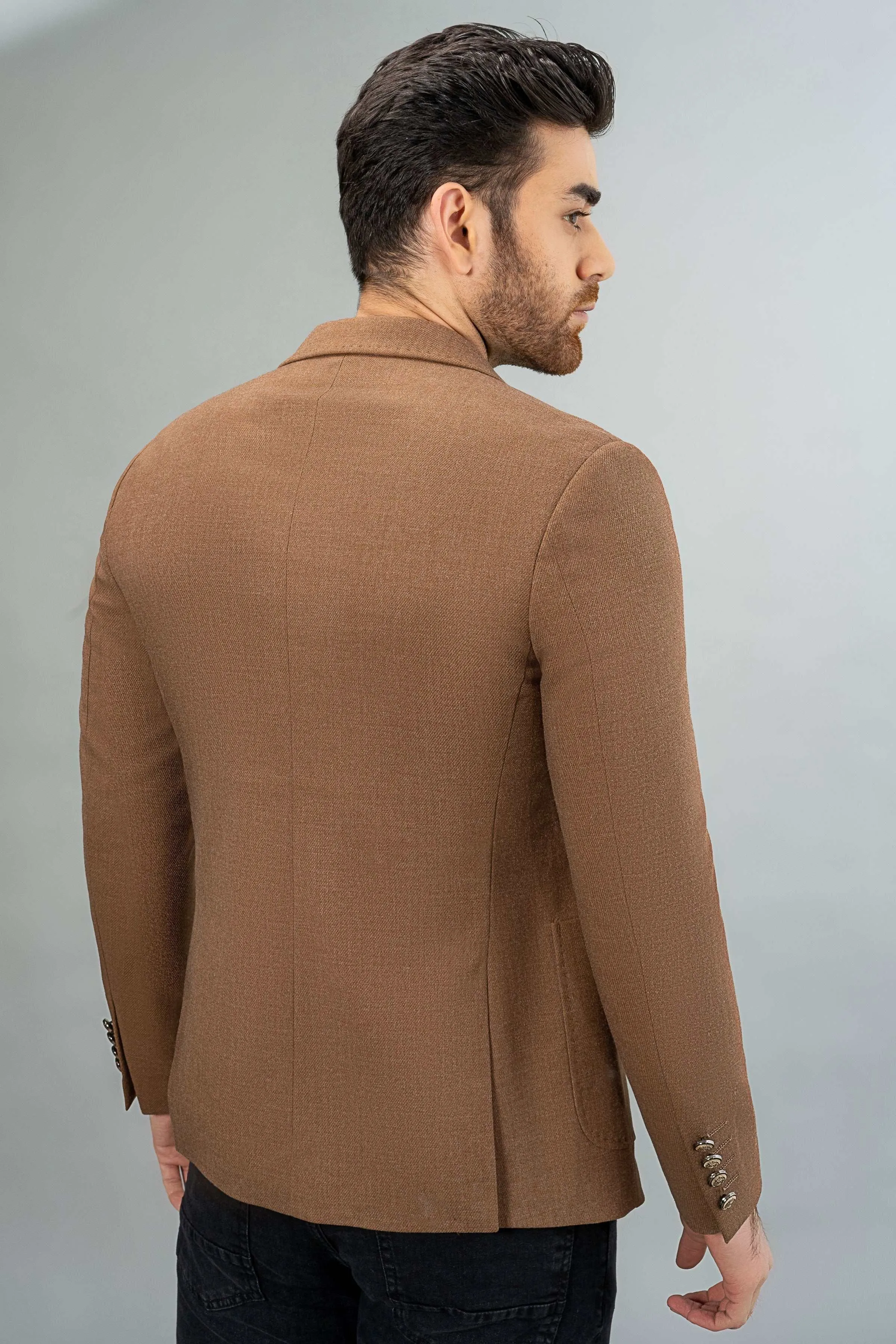 SIGNATURE CASUAL COAT BROWN