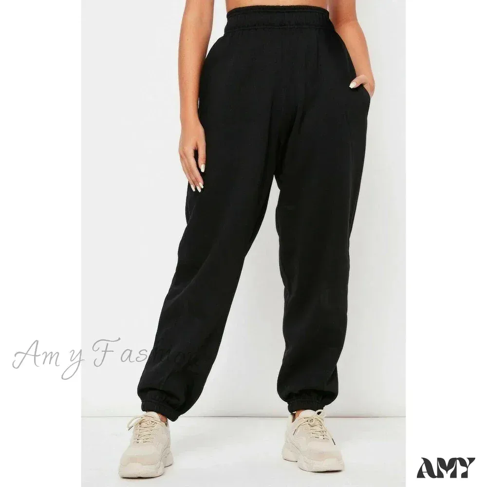 Streetwear Loose Sporty High Waist Baggy Hip Hop Pants