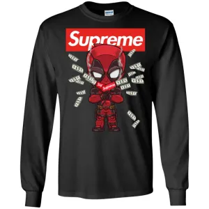 Supreme Deadpool Funny T-shirt Men Long Sleeve Shirt