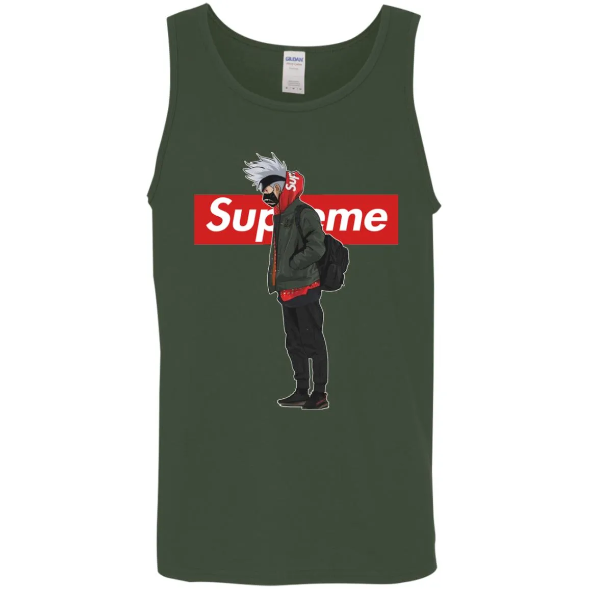 Supreme Naruto Funny Style T-shirt Men Cotton Tank