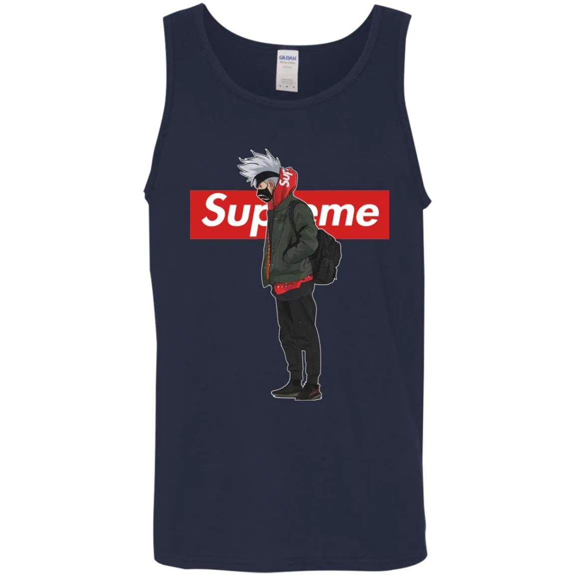 Supreme Naruto Funny Style T-shirt Men Cotton Tank