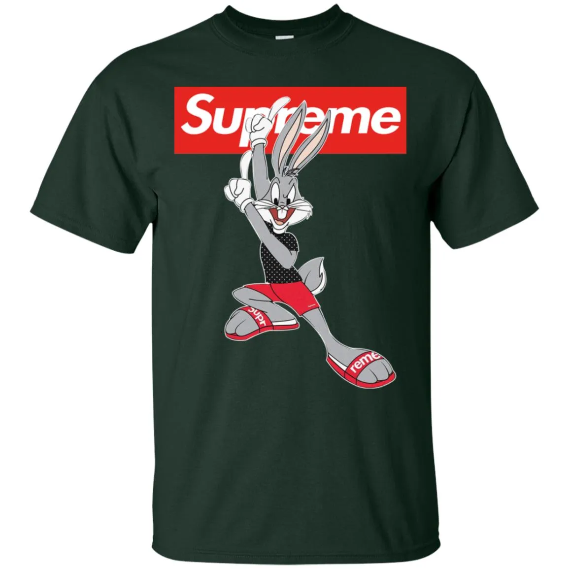 Supreme Rabbit Cute Stylelist T-shirt Men Cotton T-Shirt