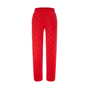 THE MONOGRAM TRACK PANTS-RED