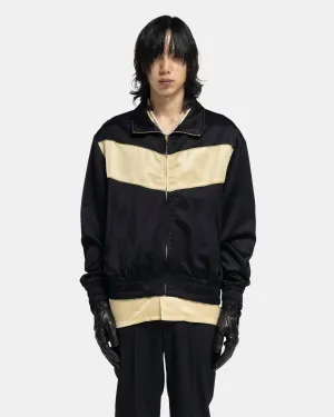 Track Top in Black and Gold