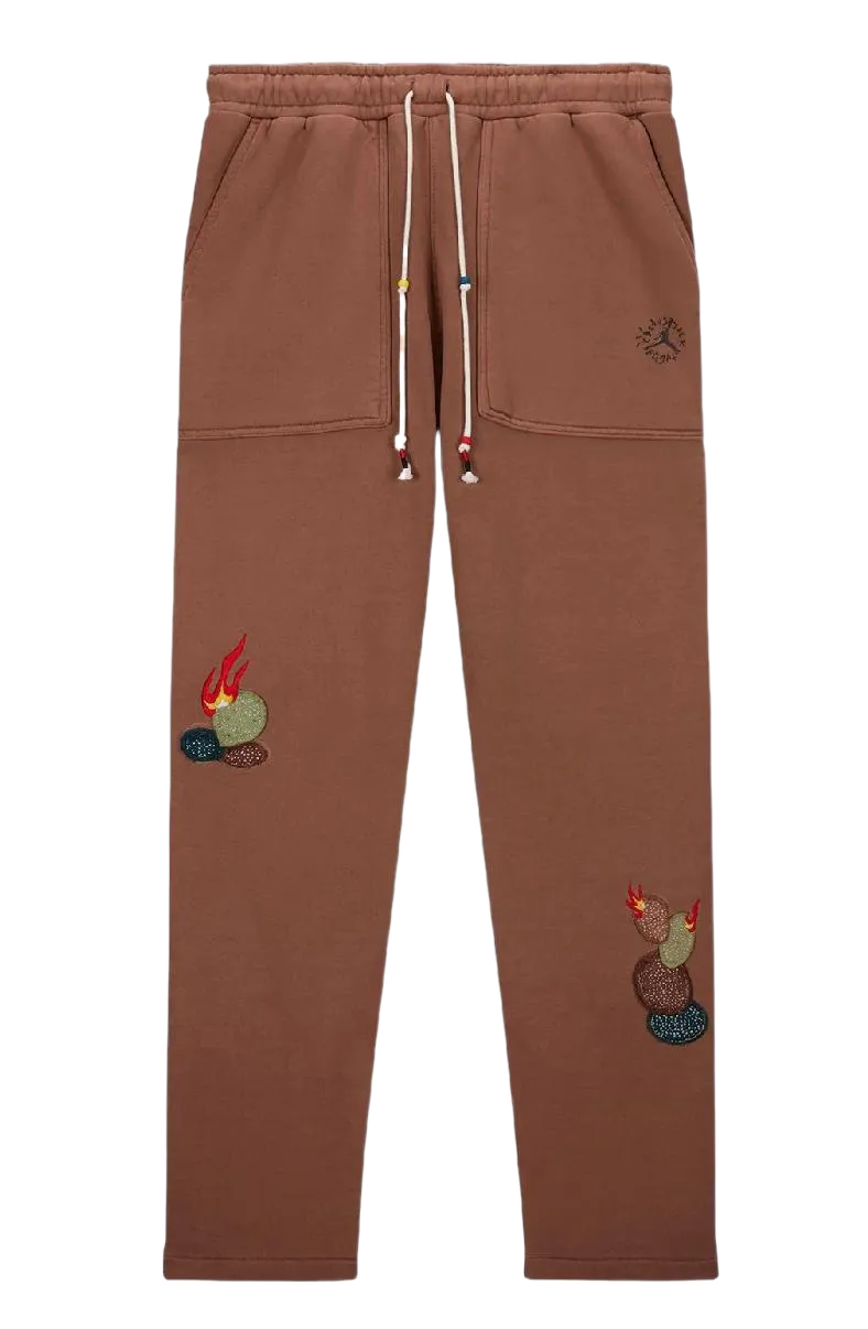 Travis Scott x Jordan Fleece Pants Archaeo Brown