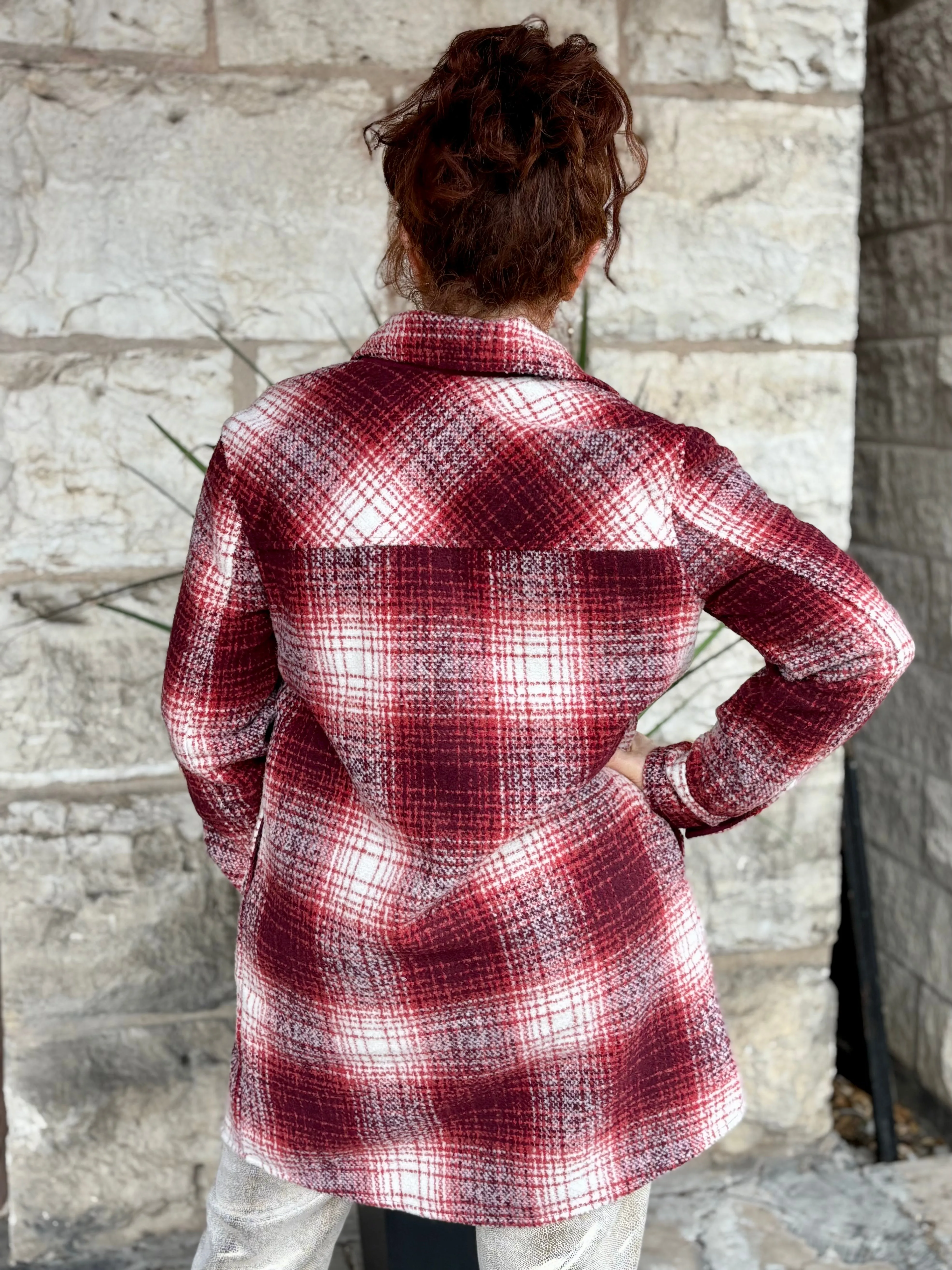 TRIBAL - Red Plaid Jacket