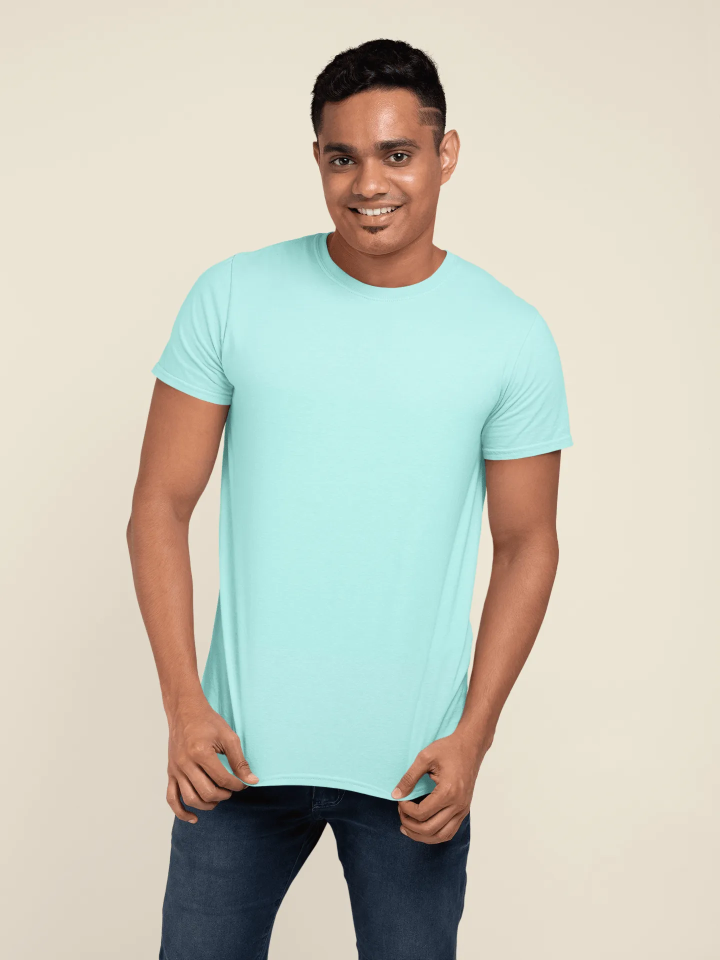 Unisex Regular Fit T-Shirt - Cotton, Bio-Washed (Jade)