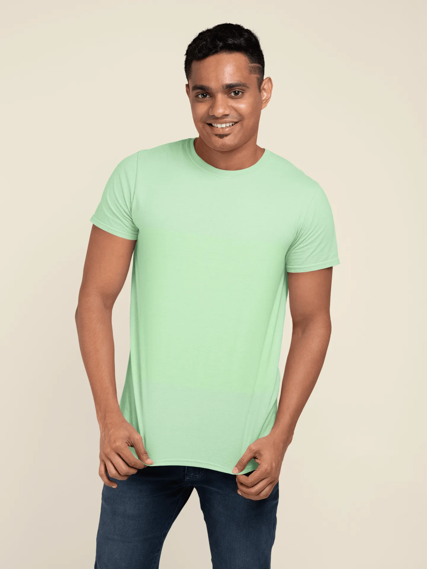 Unisex Regular Fit T-Shirt - Cotton, Bio-Washed (Jade)