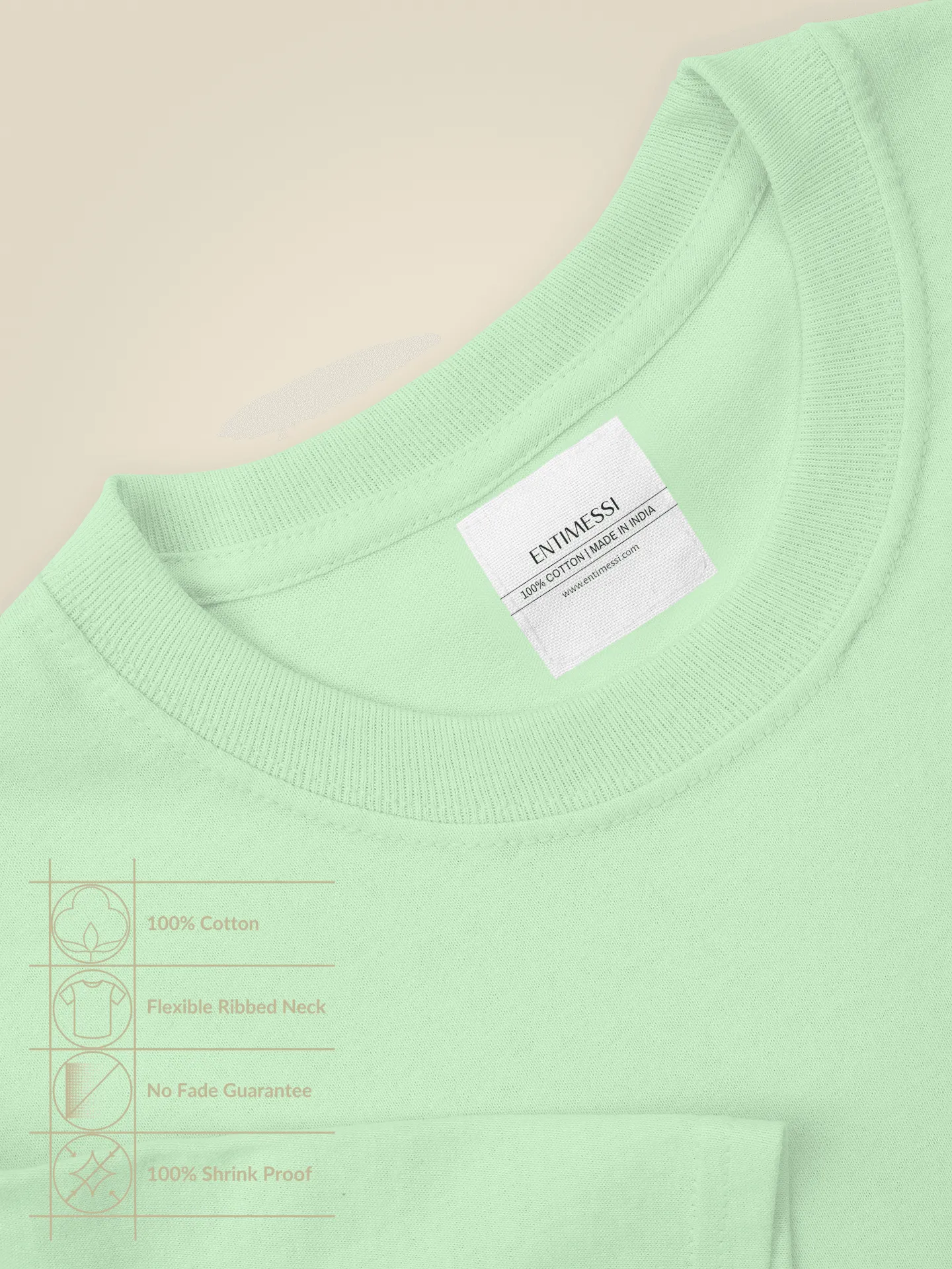 Unisex Regular Fit T-Shirt - Cotton, Bio-Washed (Jade)