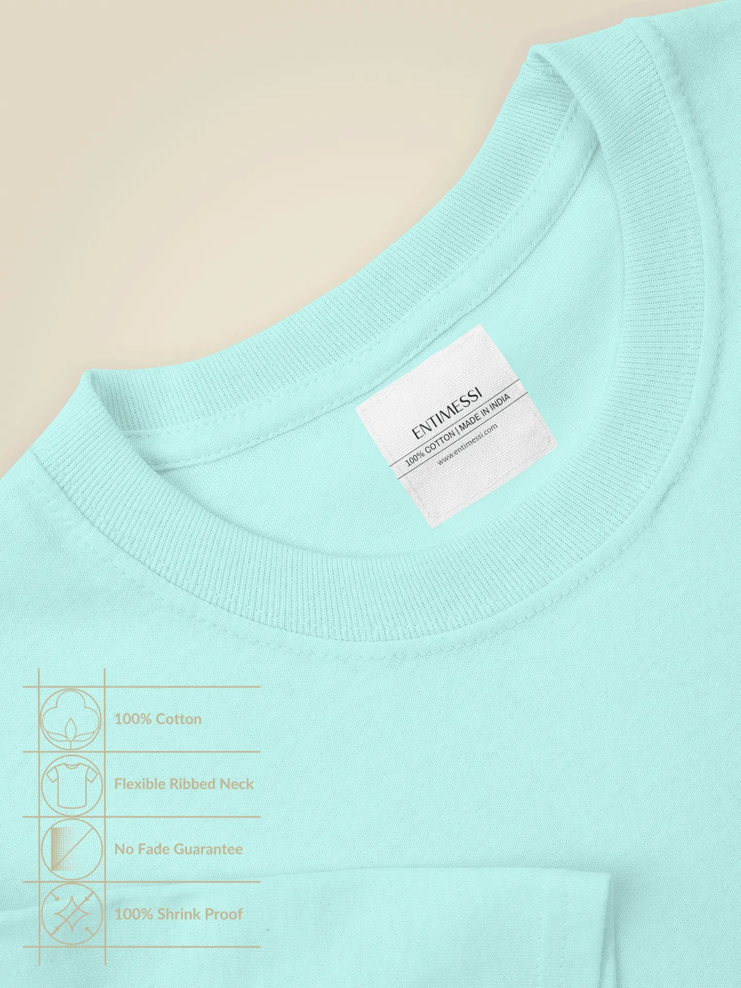 Unisex Regular Fit T-Shirt - Cotton, Bio-Washed (Jade)