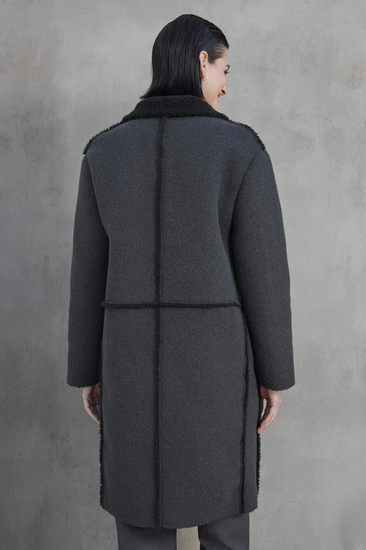 VELVET Rosemead coat in charcoal