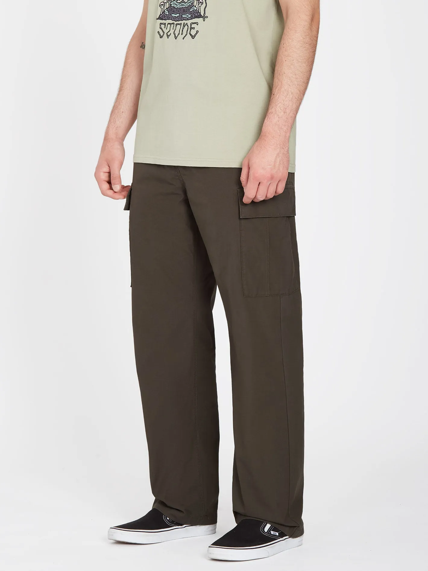 Volmander March Cargo Trousers - RINSED BLACK