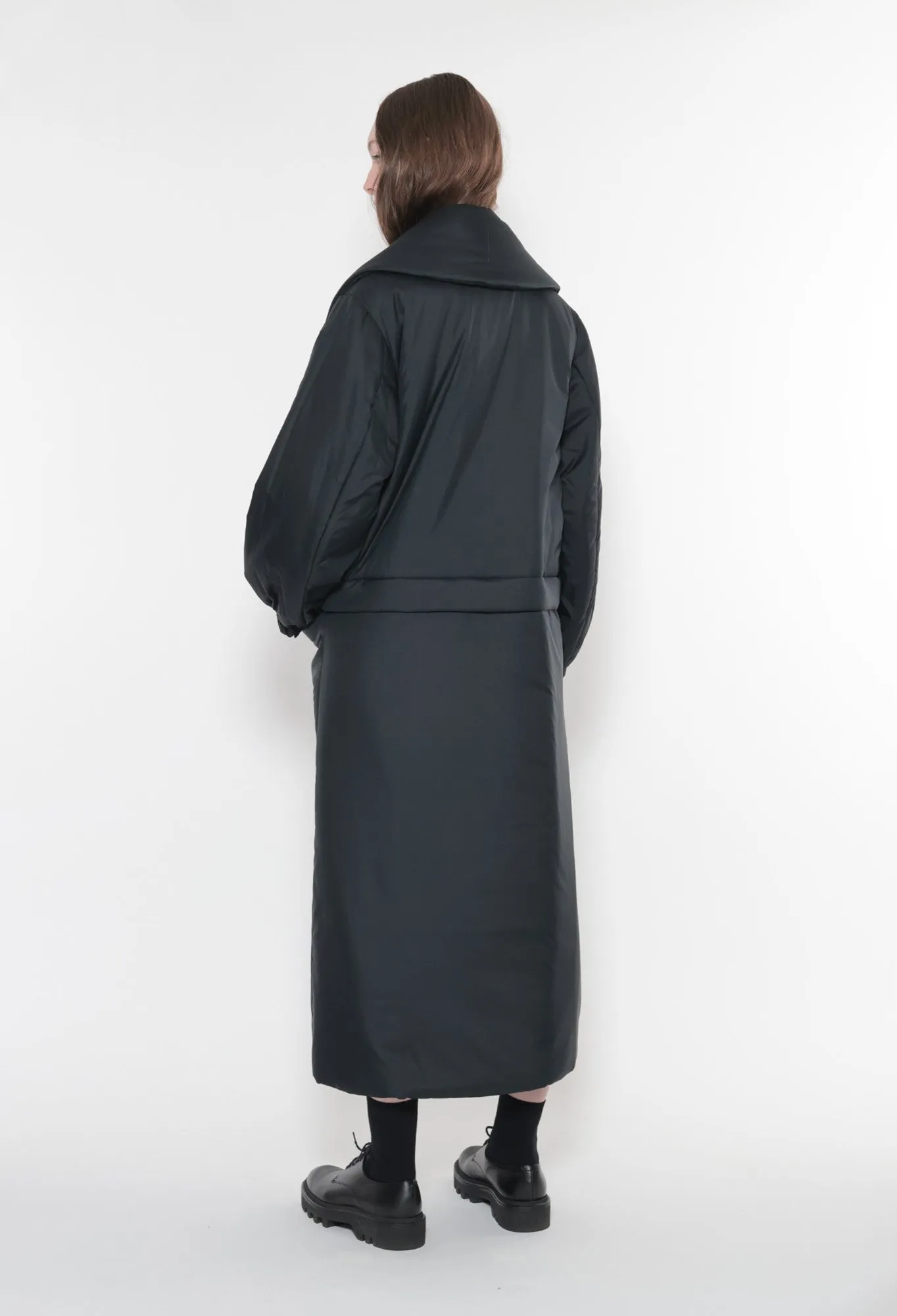 WENDELINE - ECO DOWN Coat in Black with Cloud Lining